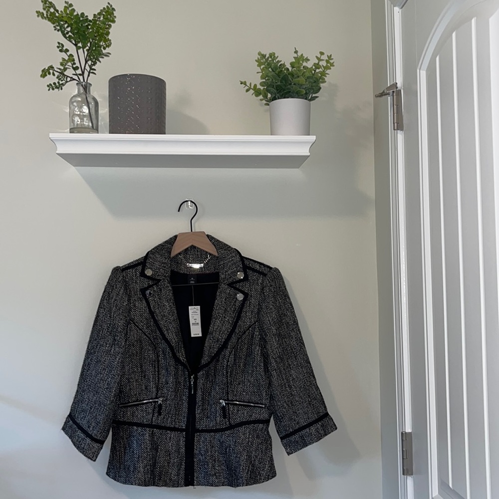 White House Black Market Black and Gray Jacket